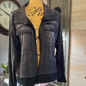 Lucy Charcoal Jean Jacket